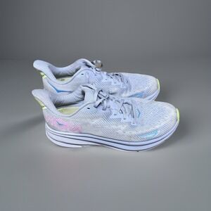 Hoka One One Women's Clifton 9 Gull/Sea Ice Gray Size 9 B Running Shoe Sneaker